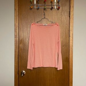 Vineyard Vines Woman's Long Sleeve Striped Casual Tee Size Medium